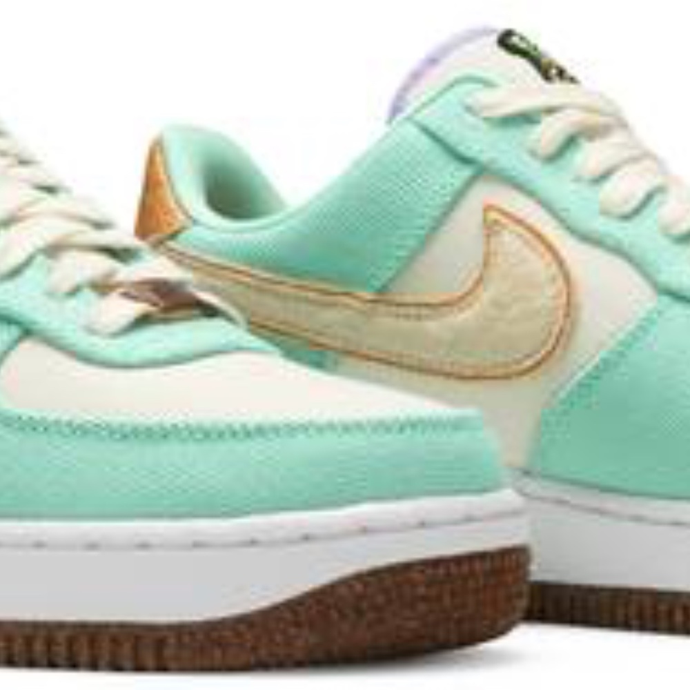 Woman’s REAL Air Force 1 (VEGAN) ''HAPPY PINEAPPLE' NEW w/ BOX (AUTHENTIC)